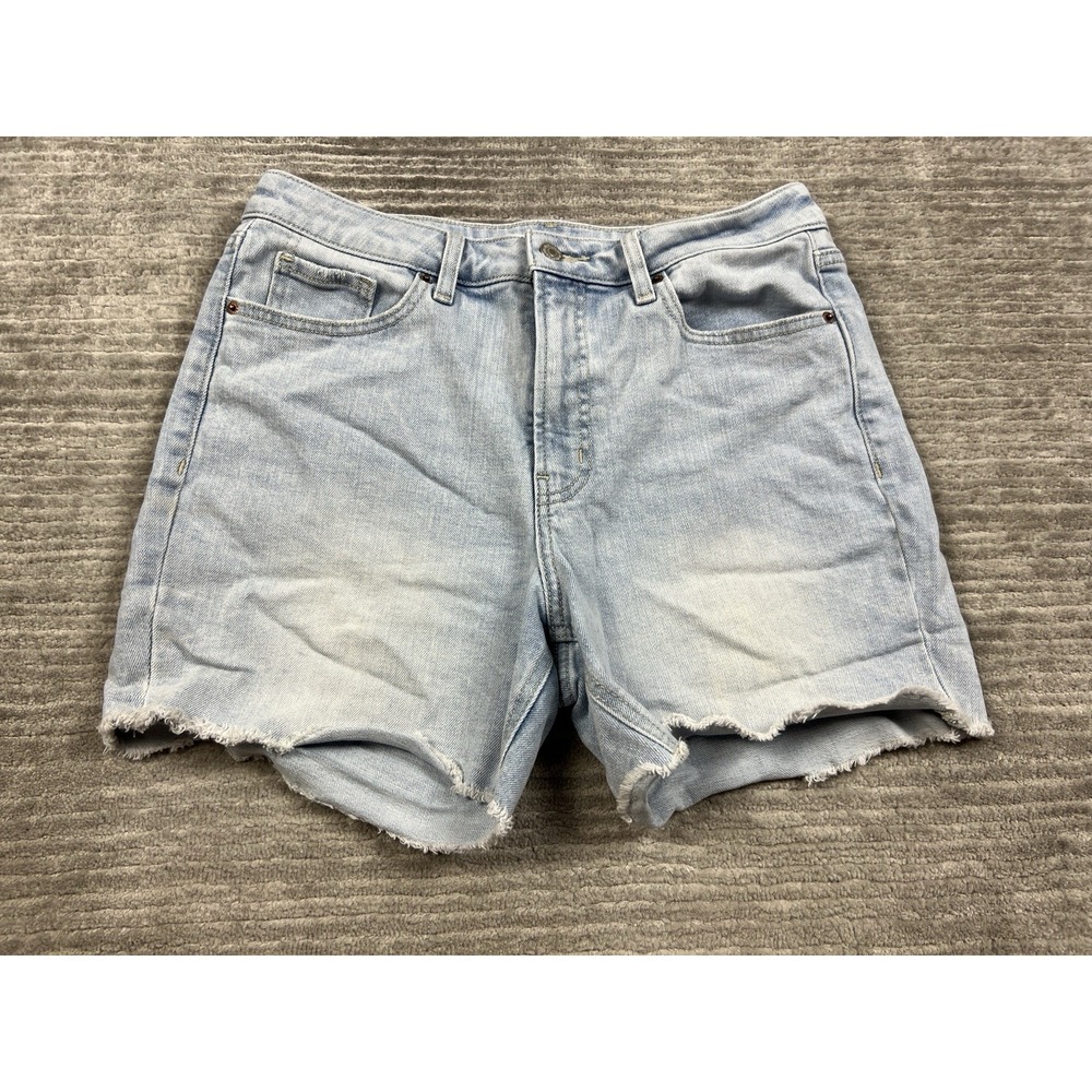 Old Navy Jean Shorts‎ 10 Blue Light Wash High Rise Cut Off